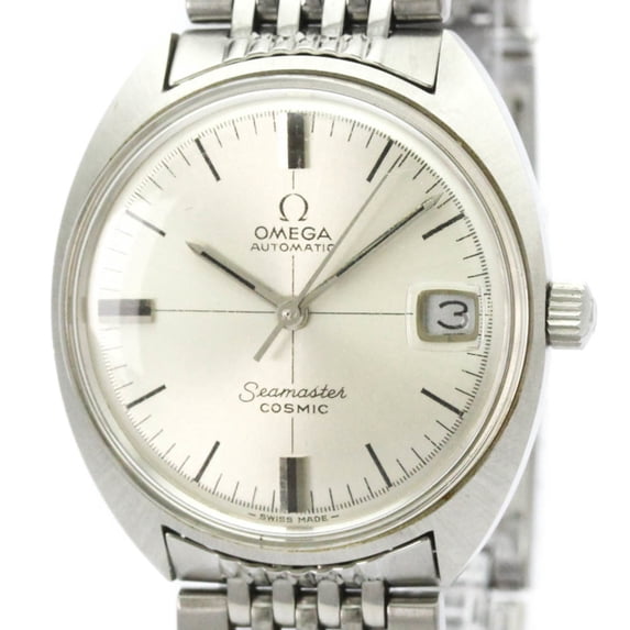 Pre-Owned OMEGA Seamaster Cosmic Cal 565 Steel Automatic Mens Watch 166.023 Vintage