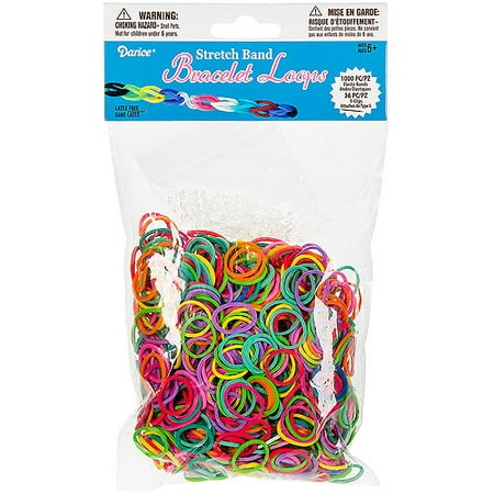 Mini Rubber Bands with 36 Clips, 1000-Pack, Multicolor - Walmart.com