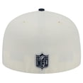 thumbnail image 4 of Men's New Era  Cream/Navy Dallas Cowboys Main 59FIFTY Fitted Hat, 4 of 5