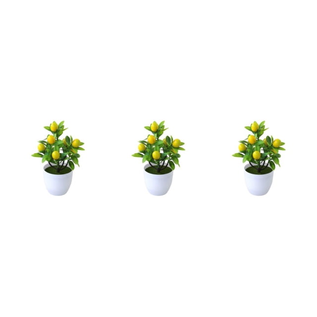 relayinert Artificial Potted Plants For Any Purpose Versatile And Reliable Home Decor Artificial Plant lemon 3Set