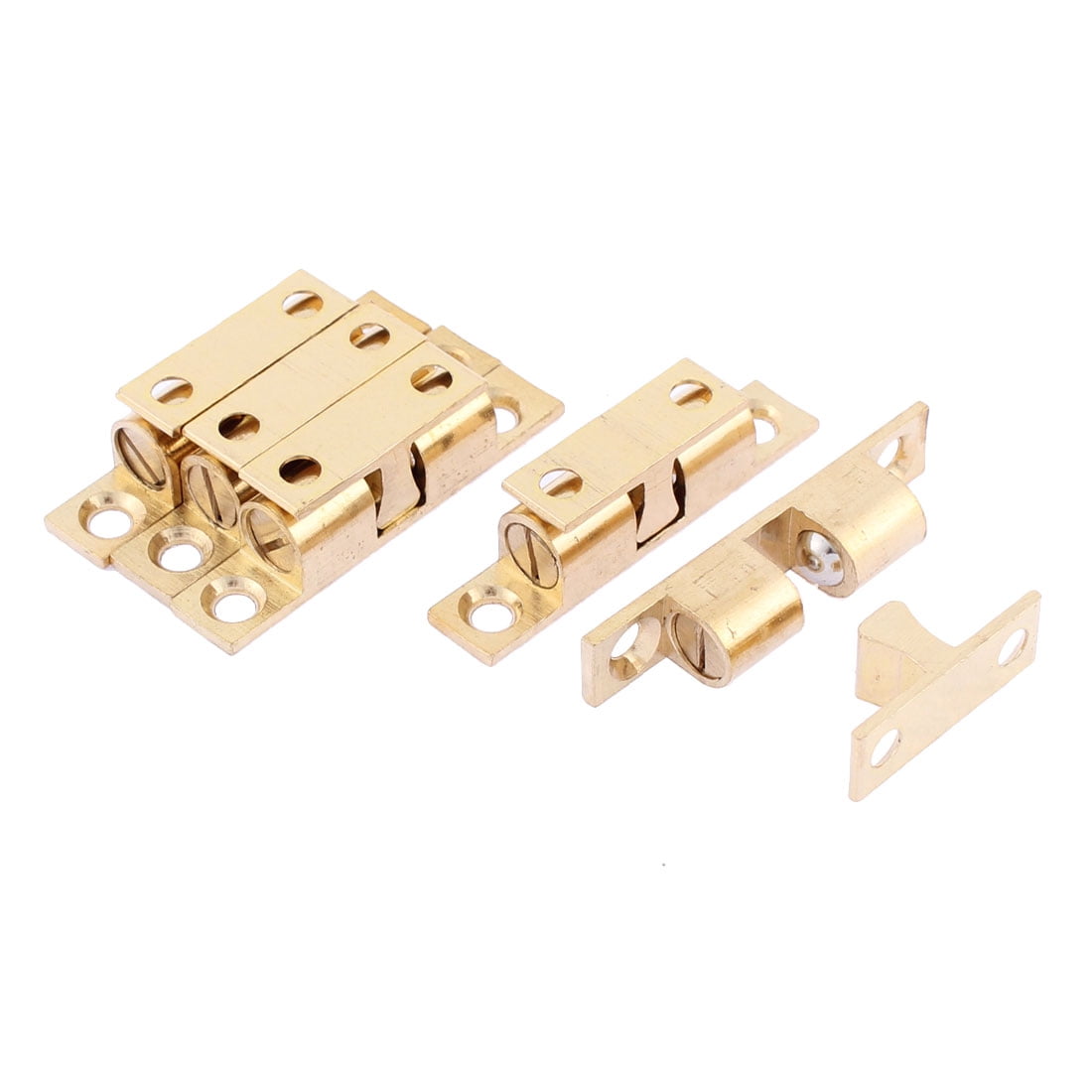 Unique Bargains Home Cabinet Door Brass Double Ball Catch 42mm Unique Bargains Home Cabinet Door Brass Double Ball Catch 42mm Length 5pcs