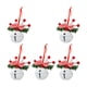 thumbnail image 3 of 5 campanas navideñas para puerta, decoración navideña, decoración colgante navideña. Blanco 3cm, 3 of 9