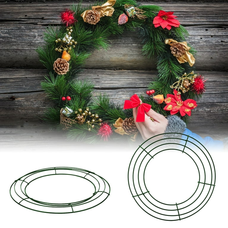 Christmas Wreath Wire Rings  Foam Ring Christmas Wreaths - Party & Holiday  Diy Decorations - Aliexpress