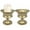 Gold, variant on Fmxomd Set of 2, 5.9'' Wide 5.9'' High Pedestal Vases, Vintage Antique Urn Gold Vases for Centerpieces, Metal Compote Bowl Vase for Wedding Centerpieces, Black