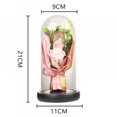 thumbnail image 4 of Final Clear Out! Rose Bouquet In Glass Dome With Light String Valentine Mother‘s Day Sweet Gifts, 4 of 8