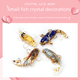 thumbnail image 2 of Grava de cristal natural con pegamento que cae, pequeños peces, adornos decorativos para oficina, escritorio, joyería, regalo, adornos para coche, 2 of 5