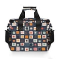 thumbnail image 7 of FORMRS Insulated Cooler Bag 24 Cans Capacity Soft Leakproof Lunch Box with Side Pockets, Blue Circle Mosaic, 7 of 7