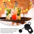 thumbnail image 3 of unbranded 10Jgo Tapas De Silicona Para Sorbetes Antiderrame Protector Reutilizable Color Negro Para, 3 of 5