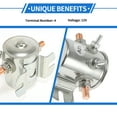 thumbnail image 4 of Unique Bargains 1 Set Golf Cart Solenoid Relay 12V 4 Terminal Relay for CAT Durable Metal, 4 of 6