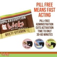 thumbnail image 6 of Licks Pill-Free Cat Multivitamin - Cat Supplement with Vitamin C, D, and Calcium - Multivitamin Pet Supplies - Gel Packets - 30 Use, 6 of 7