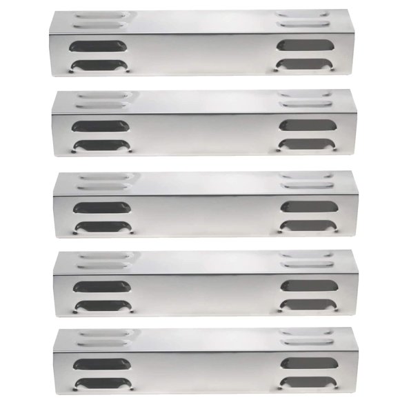GFTIME 15 Plaques Chauffantes de Gril 13/16 Pouces, Tente de Protection contre la Chaleur, Couvercle de Brûleur pour Gril de Cour Arrière et Série Dyna-Glo à 5 Brûleurs DGE 530/486 DGB390SNP