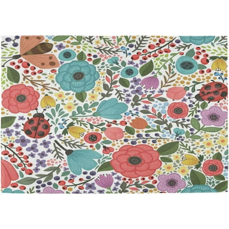

Hidove Placemats Set of 6 Daisy Flower Heat-Resistant Non-Slip Double Sided Washable Kitchen Dining Table Mats for Kitchen Table Decoration 12 x 18 Inch