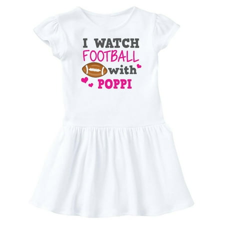 

Inktastic I Watch Football with My Poppi Gift Baby Girl Dress