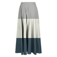 thumbnail image 5 of Maoxin Skirt for Women Women's Casual Flowers Printed line Elastic Waist Skirt Skirts for Women Plus Size,Gray,3XL, 5 of 5