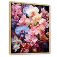 thumbnail image 2 of Designart "Pink White Orchids Orchid " Floral Floater Framed Wall Art Print, 2 of 7
