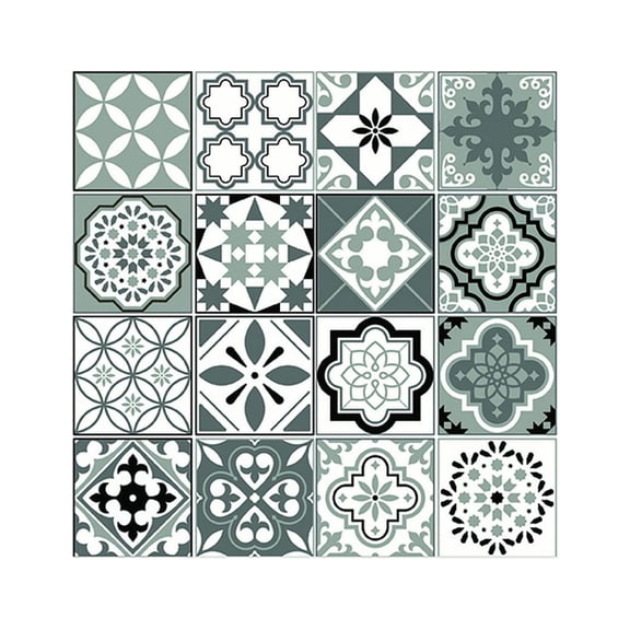 Harman Spanish Tile Design Paper Napkin Black White Luncheon Pack of 20 6.5" x 6.5"