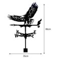 thumbnail image 4 of Weathervane Ornement Vintage en Acier Inoxydable Facile Installer Durable Pygargue à Tête Blanche, 4 of 8