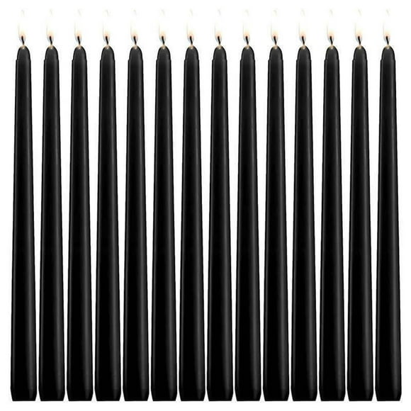 Fwttom 14 Unscented Taper Candles | Hand Poured Candles 10in for Home Decor, Wedding Receptions, Baby Showers, Birthdays, Celebrations