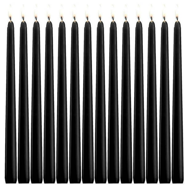 Adornos decorativos, regalos, decoraciones para festivales. 14 velas cónicas sin aroma | Velas vertidas a mano de 25 cm para decoración del hogar, recepciones de boda, baby showers, cumpleaños y celeb