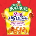 thumbnail image 4 of Chef Boyardee Mini ABC's and 123's with Meatballs in Tomato Sauce, Ready-to-Eat Meal, 15 oz. Can, 4 of 11