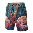 thumbnail image 4 of Fotbe Romantic Flamingo Pair Trajes de Baño Estampados para Hombre, Shorts de Verano de Secado Rápido, Ropa de Playa, Bañadores-XX-Large, 4 of 6