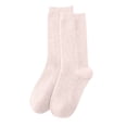 thumbnail image 1 of Women's Casual Home Solid Color Mid-Calf Socks, Warm Wool, Polyester, One Size Fits Shoe Sizes 35-42, 1 of 4