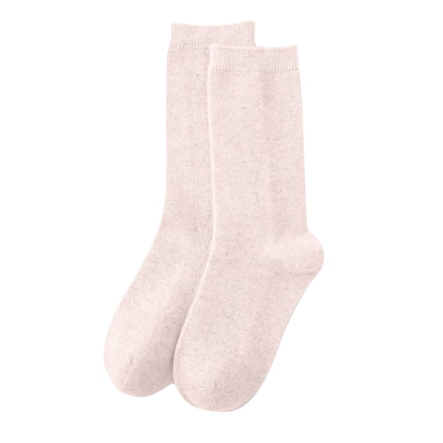 Women's Casual Home Solid Color Mid-Calf Socks, Warm Wool, Polyester, One Size Fits Shoe Sizes 35-42