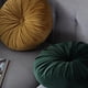 thumbnail image 5 of Cojines redondos de terciopelo de color liso para silla, sofá, cojín de calabaza, cojín redondo plisado para decoración del hogar, cama, coche, cojín de suelo (gris), 5 of 7
