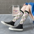 thumbnail image 5 of KLL Lilies Flowers Print Cool Socks Men's Women's Crew Socks Funny Crazy Novelty Stockings, 5 of 6