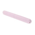 thumbnail image 5 of Fundas de cepillos de dientes portátiles de plástico para viajes al aire libre, tubos protectores, color rosa, 5 of 5
