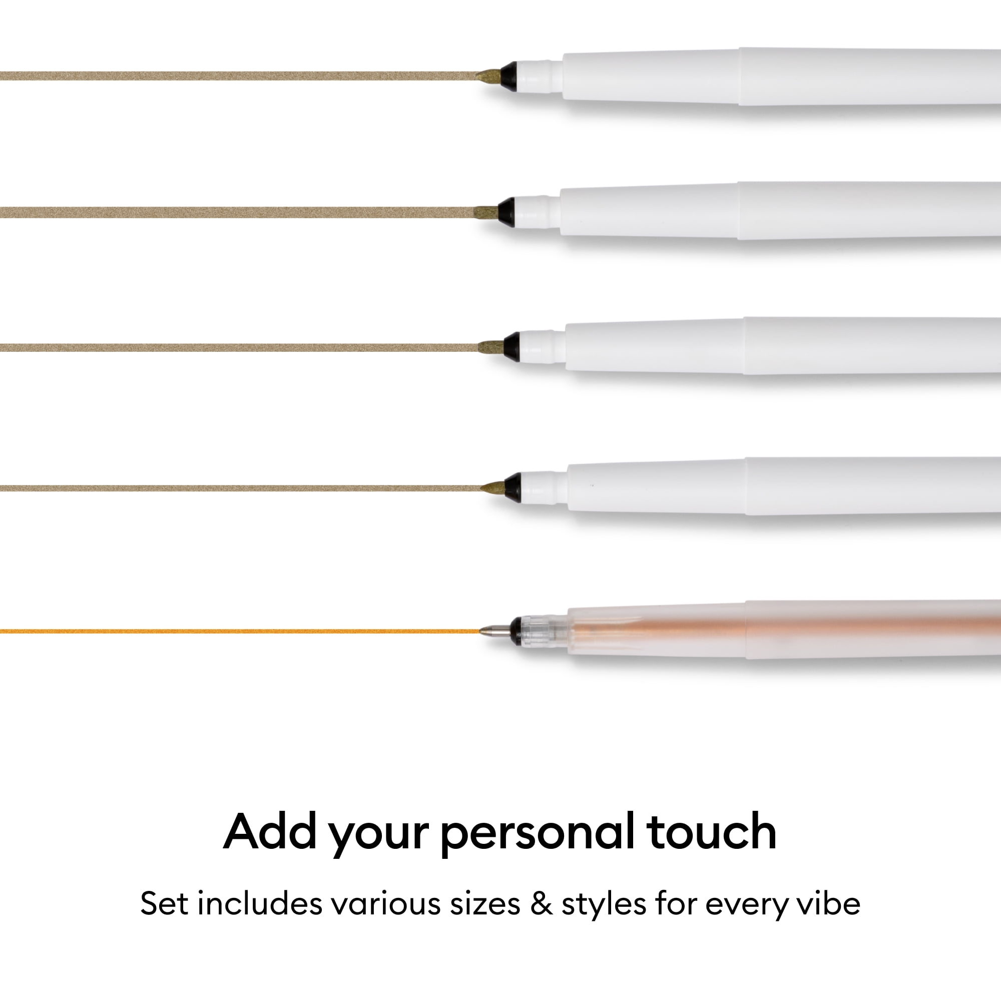 Cricut® Multi Pen Set, Gold (5), Fine Point,Gold