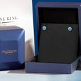thumbnail image 5 of Gem Stone King 2.00 Ct Round 6mm Swiss Blue Topaz 14K Yellow Gold Stud Earrings for Women Men, 5 of 6
