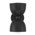 thumbnail image 2 of Hunter - Erling 2-light Matte Black,  Sconce Light, Dimmable, Modern Style, Dome Shaped, for Bedrooms, Dining, Living Rooms - 48130, 2 of 7