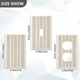 thumbnail image 7 of Yayeee Blank Wall Plate Cover 1-Gang 4.5"x2.7" Home Unused Decorative Outlet, Soft Brown Abstract Pattern, 7 of 7