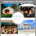 thumbnail image 2 of Gymax Pavillon Robuste 10'x20 Pieds pour Mariage, Auvent de Fête, Pavillon Extérieur, 2 of 8