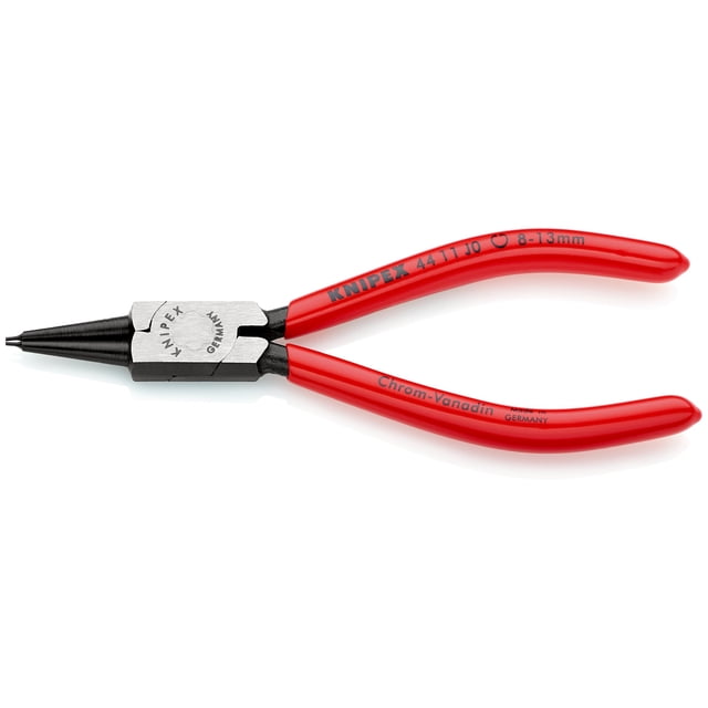 KNIPEX 44 11 J0 SB Pinza para anillos de retención interiores en taladros recubierto de plástico acabado pavonado 140 mm