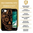 thumbnail image 7 of Case Yard Wooden Case for iPhone-SE Soft TPU Silicone cover Slim Fit Shockproof Wood Protective Phone Cover for Girls Boys Men and Women Supports Wireless Charging Ice Skull Design, 7 of 7