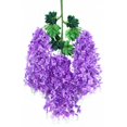 thumbnail image 4 of Tira de flores decorativas para boda, flor artificial, frijol de glicina, flor de glicina, pasillo de glicina, flor de glicina artificial larga, 4 of 4