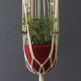 thumbnail image 2 of Burgundy Felt Hanging Succulent Planter Set, 2 of 4