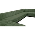 thumbnail image 5 of Meridian Furniture Quinn 133" 8-Piece Fabric Modular Sectional in Green, 5 of 15