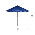 thumbnail image 4 of Northlight 9' Ford Officially Licenced Outdoor Patio Umbrella with Hand Crank and Tilt - Blue, 4 of 5