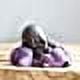 Jinsinto Sculpture Decoration Purple sand Tiny Cute Buddha Statue Monk Figurine Creative Baby Crafts Dolls Ornaments Delicate Arts And Crafts Tea Accessories 2.1'' Inches High (Purple)