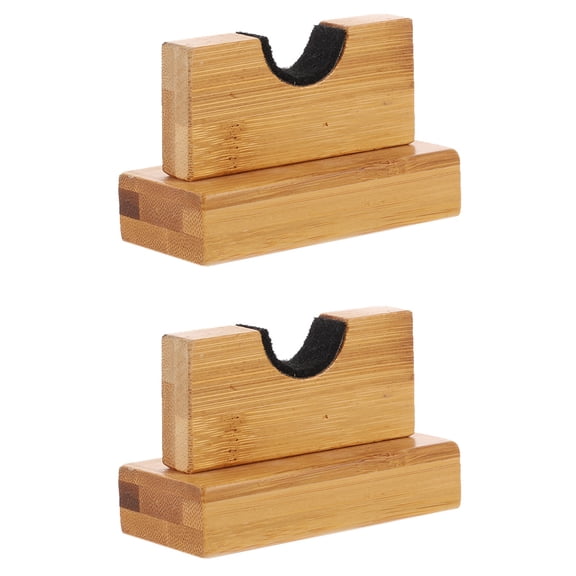 jojofuny Baseball Bat Display Rack Bamboo 1 Pair