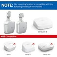 thumbnail image 2 of STANSTAR Wall Mount for Eero Pro 6, Sturdy Wall Mount Holder, Space Saving, Cord Management Wall Mount for Eero Pro 6 tri-Band Mesh Wi-Fi 6 System, Without Messy Wires,1Pack, 2 of 9