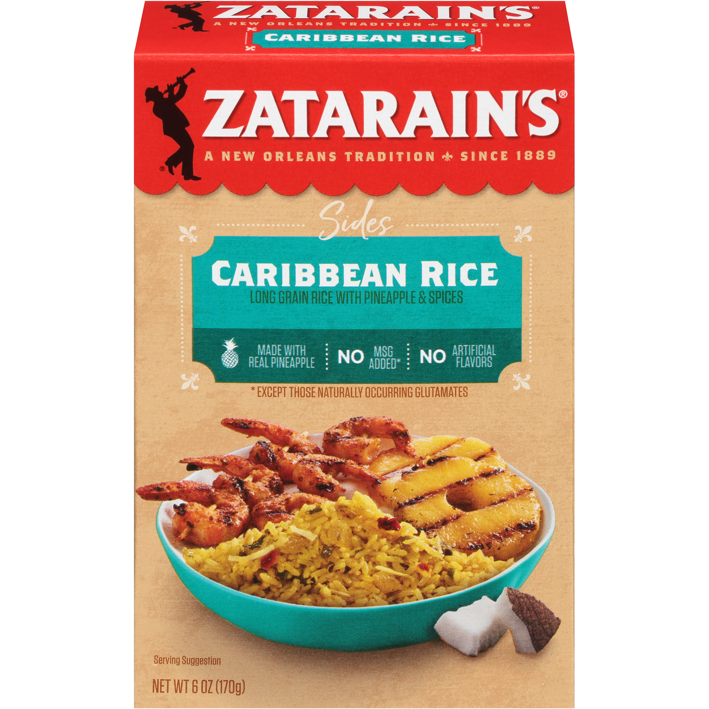 Zatarain's Caribbean Rice Mix, 6 oz - Walmart.com - Walmart.com