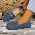 thumbnail image 4 of Harcomeey Women's Slip On Loafer Flats,Lightweight Slip on Walking Shoes for Work Office Daily Wear Navy 6.5, 4 of 6