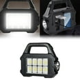 thumbnail image 2 of Solar Flashlight Solar Handheld Flashlight with USB Charging Rainproof Flashlight Rechargeable Multifunction Searchlight for Fishing Outdoor Camping Emergencies, 2 of 8