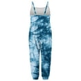 thumbnail image 4 of 2-3 Years Toddler Baby Girl Jumpsuit One Piece Sleeveless Strap Romper Harem Pant with Pockets Summer Outfit Clothes Blue, 4 of 5