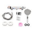 thumbnail image 3 of 3PCS Thermostatic Shower Faucet Top Spray Hose Faucet Bathroom Set G1/2, 3 of 8