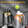 thumbnail image 3 of Large 85 OZ/ 2.5 L Water Bottle with Straw, Gym Water Bottle, Portable Handle, BPA Free, Eco-Friendly, Perfect for Sports and Fitness, Outdoor Sports, 3 of 7